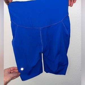 Blue lululemon biker shorts size 4